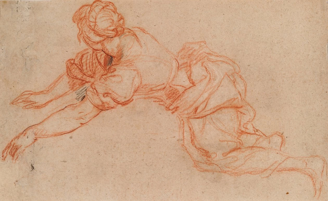 Giovane donna inginocchiata e protesa in avanti - National Gallery of Art